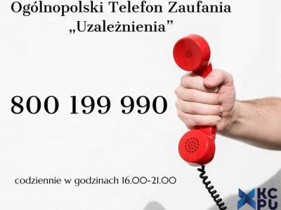 Ogólnopolski Telefon Zaufania Uzależnienia – 800 199 990